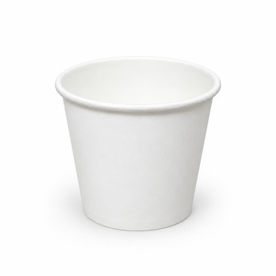 Bicchieri in cartoncino riciclabile bianco 170 ml per bevande calde e fredde Usobio Ø 7 cm - 50 pz