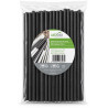 Cannucce in carta nere 15 cm Ø 6 mm per cocktail e bibite Usobio - 100 pz