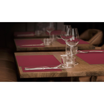 Tovagliette americane in cartapaglia colorata bordeaux 30x40 cm Okay Top Line per ristoranti - 250 pz