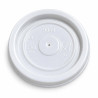 Coperchi in polistirene bianchi per bicchierini caffè da 80 ml Ø 5,7 cm per asporto Brenta Byò - 50 pz