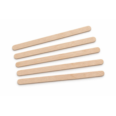 Palettine da caffè in legno di betulla 11 cm in scatola dispenser Brenta Byò biodegradabili - 1000 pz