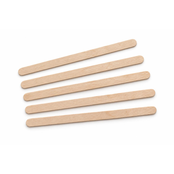 Palettine da caffè in legno di betulla 11 cm in scatola dispenser Brenta Byò biodegradabili - 1000 pz