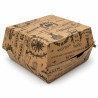Scatole per hamburger in cartoncino kraft stampa Vintage 16x16x9 cm 1800 ml Leone - 50 pz