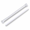 Maxi cannucce compostabili in PLA bianche 21 cm Ø 12 mm imbustate singolarmente per frullati e bubble tea Flo - 200 pz