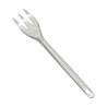 Mini forchettine finger food in PLA trasparente 10 cm per assaggi e buffet - 50 pz
