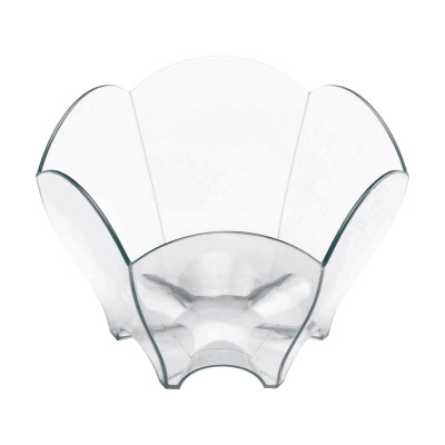 Coppette finger food in plastica Tulip 70 ml trasparenti riutilizzabili - 25 pz