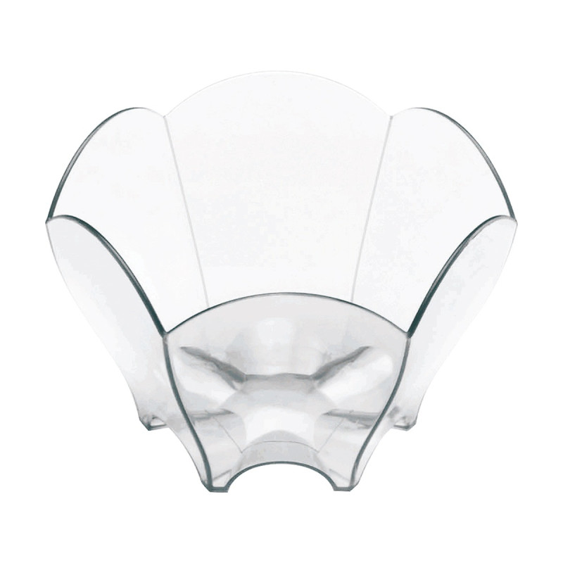 Coppette finger food in plastica Tulip 70 ml trasparenti riutilizzabili - 25 pz