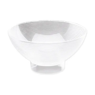 Coppette con piedino Medium Bowl 250 ml in plastica trasparente riutilizzabili - 6 pz