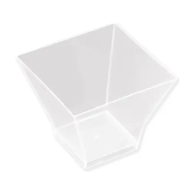 Coppette finger food in plastica Pagoda 65 ml trasparenti riutilizzabili - 25 pz