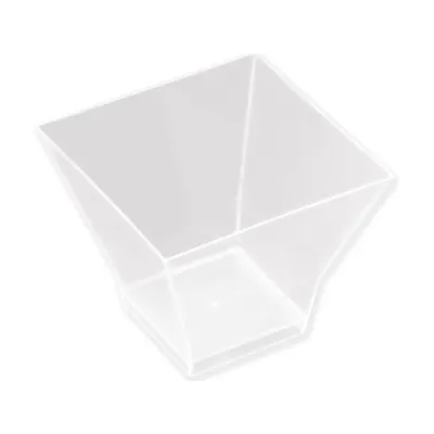Coppette finger food in plastica Pagoda 120 ml trasparenti riutilizzabili - 25 pz