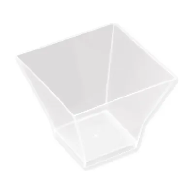 Coppette in plastica Medium Pagoda 200 ml trasparenti riutilizzabili - 12 pz