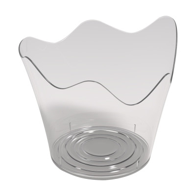 Coppette finger food in plastica Rain 90 ml trasparenti riutilizzabili - 25 pz