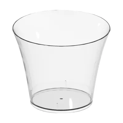 Bicchierini finger food Bloom 75 ml in plastica trasparente riutilizzabili - 25 pz