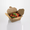 Take away box in cartoncino kraft con chiusura 2500 ml 20x16,5x9,5 cm Leone - 40 pz