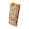 Sacchetti in carta antigrasso Vintage 12+9x28 cm per panini, piadine e fritti Leone - 1000 pz