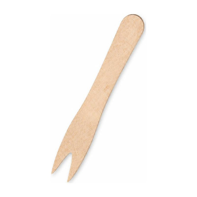 Forchettine in legno di betulla per fritti e finger food 9 cm Leone - 1000 pz