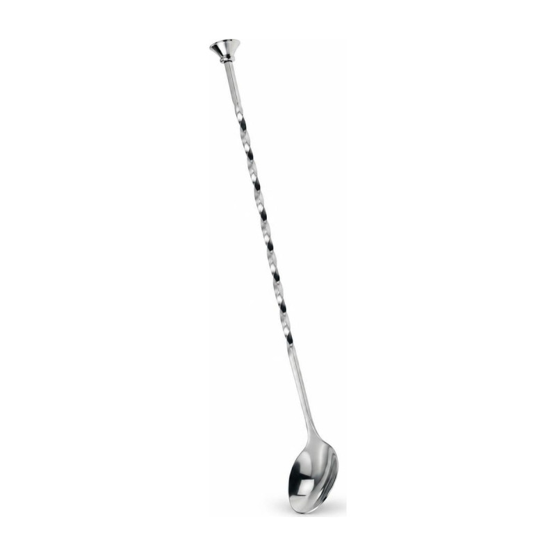 Cucchiaio da bar in acciaio inox con manico a spirale 29 cm per cocktail Leone