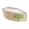 Bustine da cuoco in carta avana con stampa albero Natura 28x8 cm monouso Leone - 100 pz