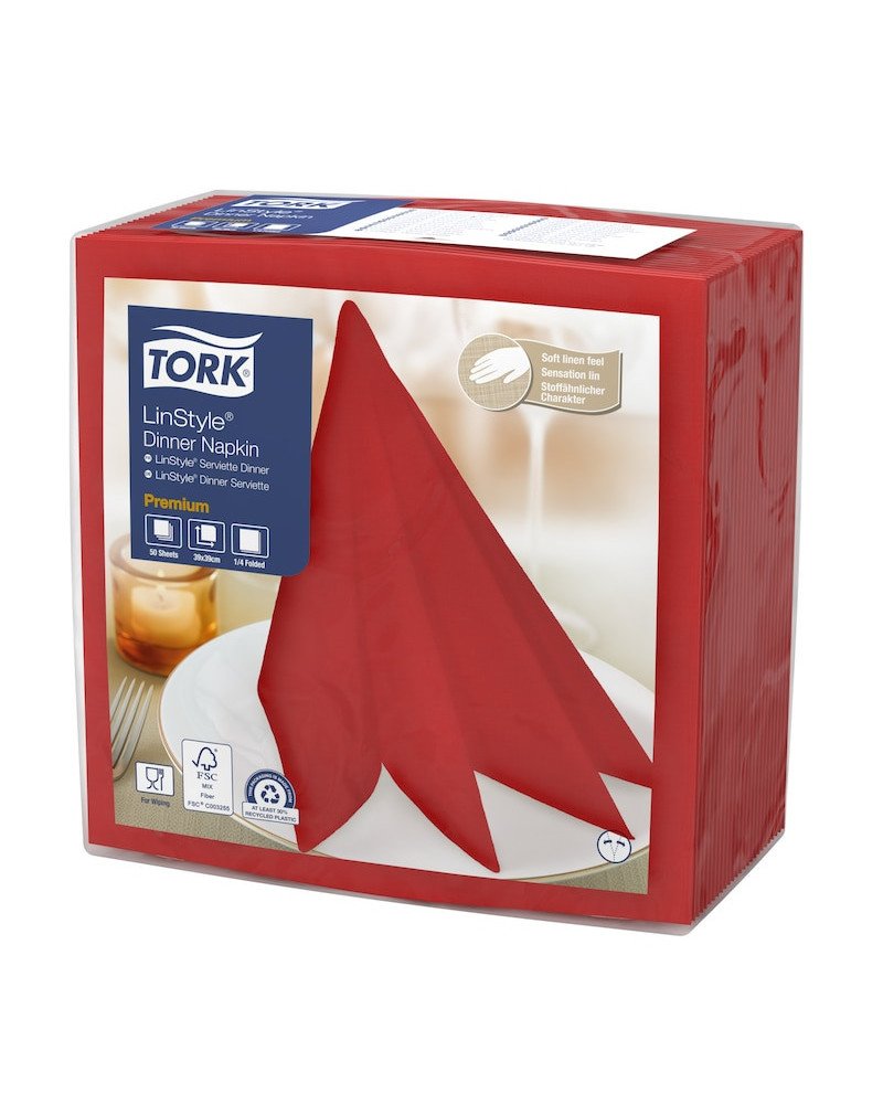 Tovaglioli LinkStyle Dinner Napkin PREMIUM 39x39 ROSSO