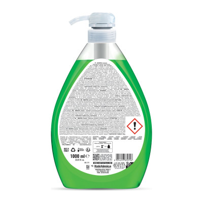 Detersivo piatti a mano concentrato al limone Sanitec Neopol con dosatore 1 L