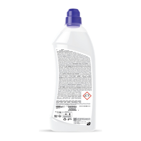 Detergente sgrassante ammoniacale per pavimenti e superfici Sanitec Sirpav 1 L