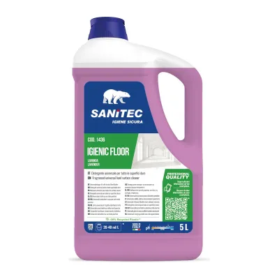 Detergente pavimenti universale profumato lavanda e camomilla Sanitec Igienic Floor 5 L