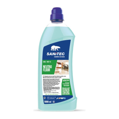 Detergente neutro per pavimenti delicati, marmo, parquet e cerati Sanitec Neutro Floor 1 L