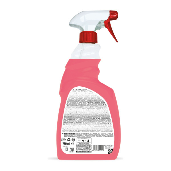 Sgrassatore per acciaio inox e metalli spray Sanitec S6 Inox 750 ml