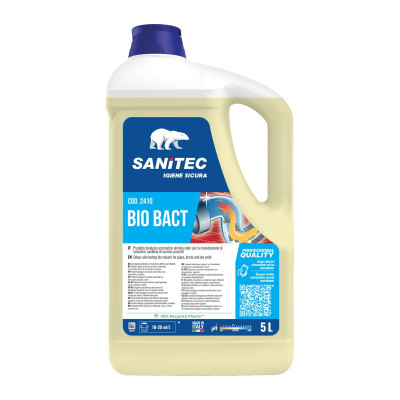 Attivatore biologico enzimatico per scarichi, pozzetti e fosse biologiche Sanitec Bio Bact 5 L