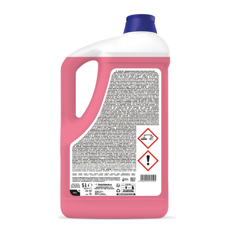 Disincrostante acido per pavimenti e superfici esterne Petranova Acid SP Sanitec 5 L