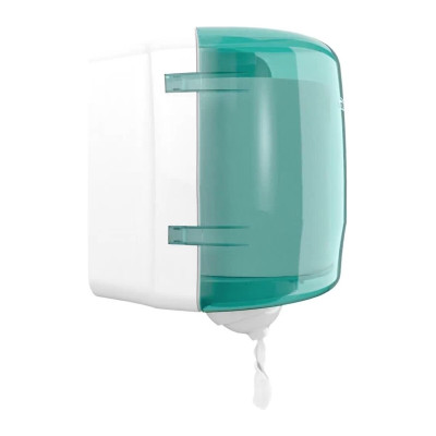Dispenser per carta asciugatutto a estrazione centrale Tork Reflex M4 bianco e turchese
