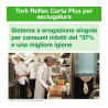 Carta asciugatutto a estrazione centrale Tork Reflex Plus M3 bianca - cartone 9 rotoli