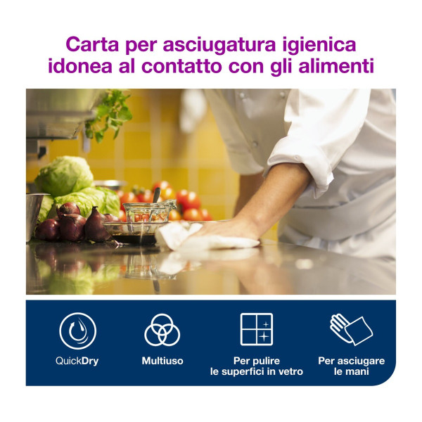 Carta asciugatutto a estrazione centrale Tork Reflex M4 monovelo - cartone 6 rotoli