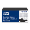 Tovaglioli di carta neri doppio velo Tork Cocktail 24x24 cm - 200 pz