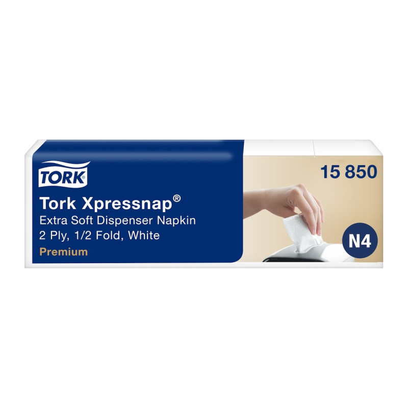 Tovaglioli da dispenser Tork Xpressnap Extra Soft bianchi N4 - cartone 8 x 1000 pz