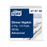 Tovaglioli di carta bianchi doppio velo Tork Dinner 39x39 cm - 150 pz