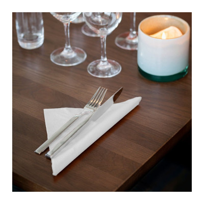 Tovaglioli di carta bianchi doppio velo Tork Dinner 39x39 cm - 150 pz
