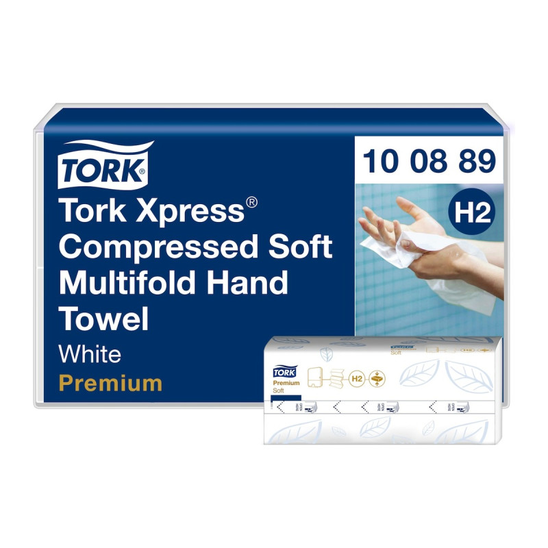 Asciugamani di carta intercalati Tork Xpress Premium Soft H2 2 veli - cartone 12 x 225 fogli