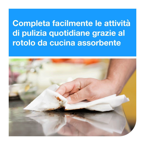 Rotoli carta da cucina ultra assorbente Tork bianca - 6 rotoli da 71 m