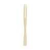 Mini forchettine in bambù a 2 punte per finger food 9 cm Dampe Jungle - 100 pz