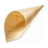 Coni in foglia di legno per finger food small Ø 7 cm alti 12,5 cm Dampe Jungle - 40 pz