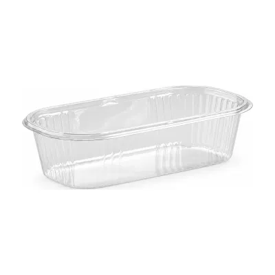Portababà in PET trasparente 2ª misura 7 x 4,5 cm per pasticceria Erremme Dolci Pensieri - 100 pz