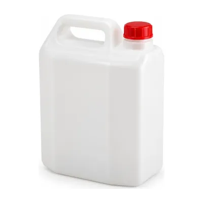 Tanica per alimenti 15 litri in PEHD bianco con tappo rosso Mobil Plastic