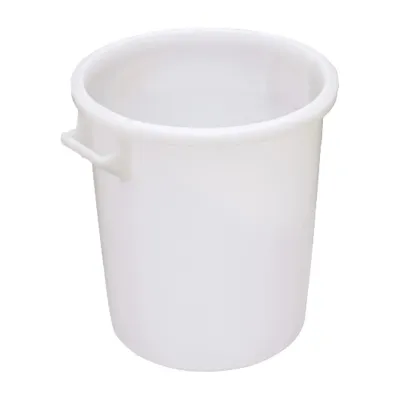 Bidone alimentare 35 litri in PP bianco con maniglie senza coperchio Mobil Plastic