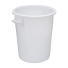 Bidone alimentare 75 litri in PP bianco con maniglie senza coperchio Mobil Plastic