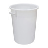 Bidone alimentare 100 litri in PP bianco con maniglie senza coperchio Mobil Plastic