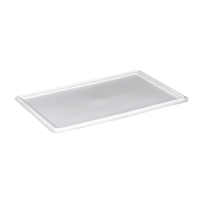 Coperchio per casse da pizzeria e alimentari 60x40 cm in PP bianco Mobil Plastic