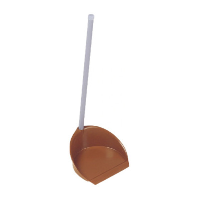 Paletta alzaimmondizia con manico lungo 65 cm in PP marrone Mobil Plastic