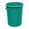 Bidone industriale 75 litri in PEHD verde con maniglie senza coperchio Mobil Plastic