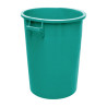 Bidone industriale 100 litri in PEHD verde con maniglie senza coperchio Mobil Plastic